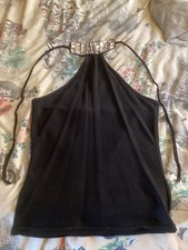 Ladies Morgan Alter Neck Black Top