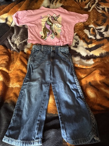 Girls jeans and unicorn - girls,