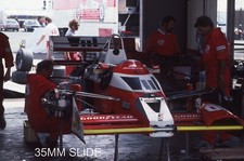 ZAKSPEED 871 TURBO #10 F1 GARAGE 35MM SLIDE BRITISH GP 1987 TRANSPARENCY