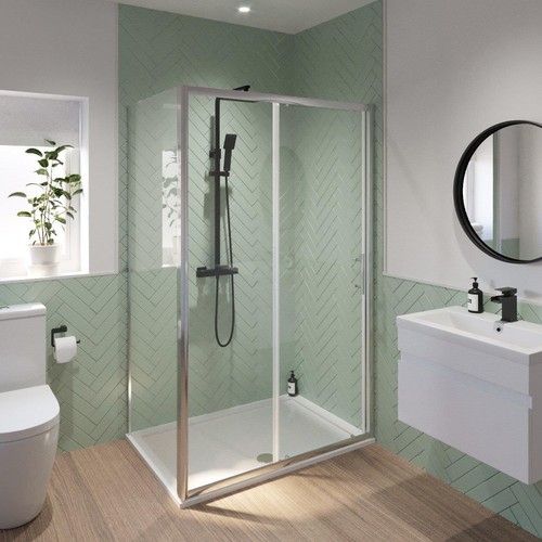 Modern sliding shower door - modern,