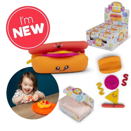 Fidget hot dog toy - dog, –