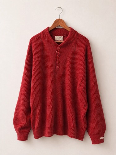 Vintage bean henley jumper - l.l.bean,