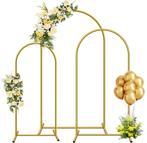 1pc gold metal arch - metal, backdrop