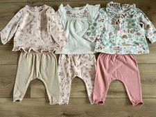 Baby Girls NEXT 3-6 Months Outfits Mix And Match Flower Hedgehog Trouser Sets GC