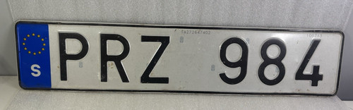 Sweden swedish number - number, license