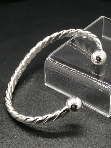 925 silver twisted torque - 925,