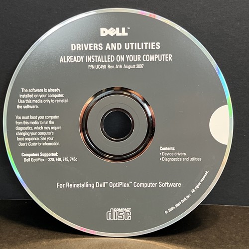 Dell drivers and utilities dvd - dell,
