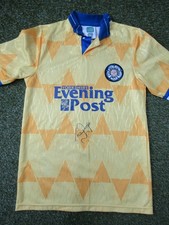 Tony Dorigo Hand Signed Leeds United 1991-1992 Away Football Shirt - Autograph