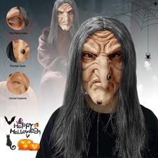 Scary Old Witch Latex Mask