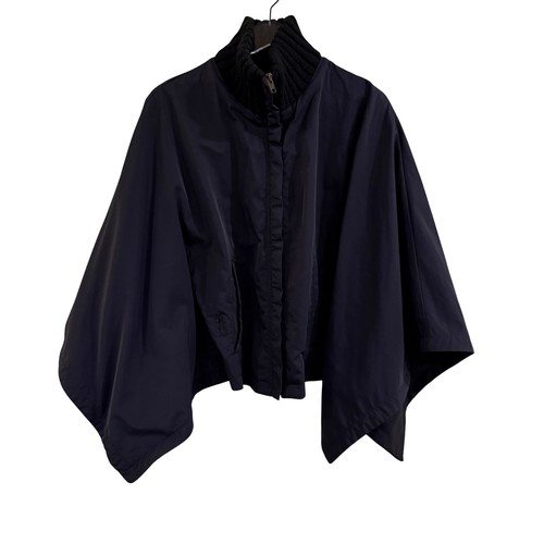 Black cape jacket women - black,