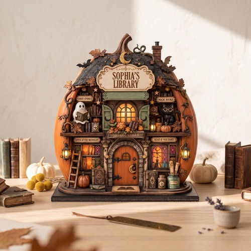 Personalized pumpkin library - pumpkin,
