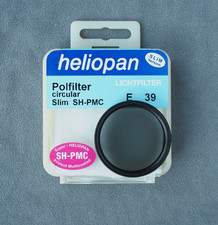 heliopan circular polarising filter ,slimline , 39 mm, high quality, German made