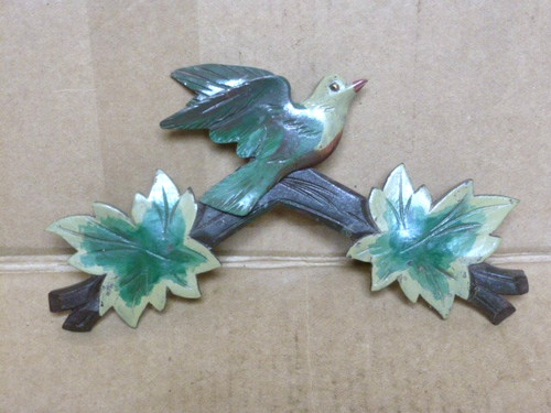 Useful old cuckoo clock case - old,