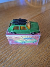 Matchbox Superfast Green No7 Volkswagen Golf in repro box #3