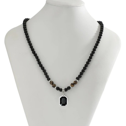 Black tiger stone beaded - tiger,