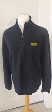 Barbour Black Zip Sweater Size