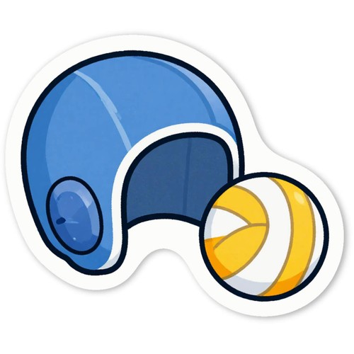 Water polo ball cap white - ball, &