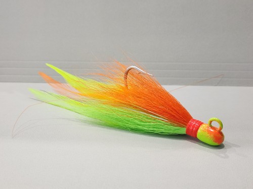 Green orange color bucktail - color,