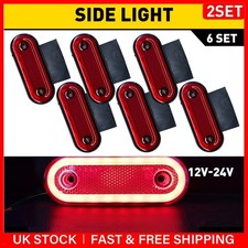 Red Oval LED Side Marker Light