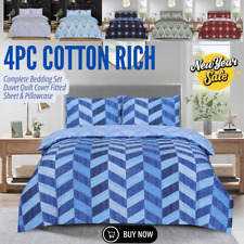 4 Piece Complete Bedding Set