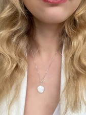 Large Round White Baroque