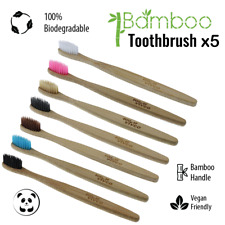 Vivco Eco Bamboo Biodegradable Toothbrush 5 PACK