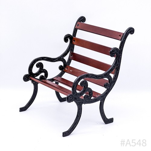 Miniature wooden doll bench - wooden,