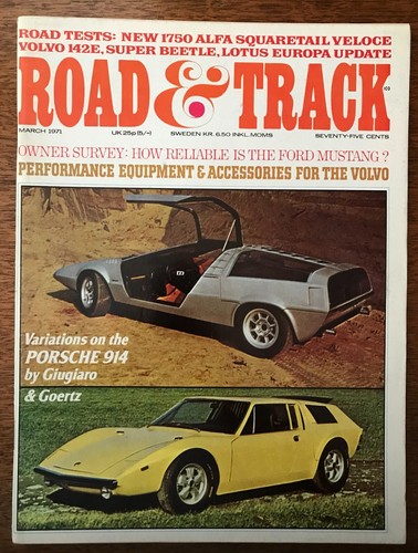 Road track magazine march - &,