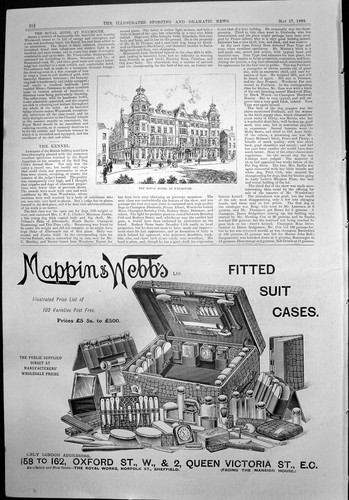 Antique old print - antique, hotel