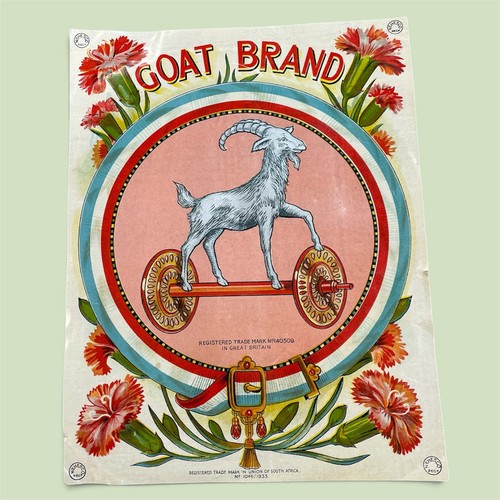 Vintage antique goat brand - vintage,