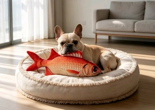 Plush stuffed red carp - stuffed,