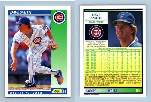 Dave smith cubs - -, score