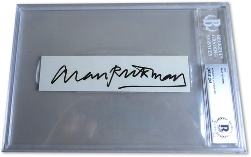 Alan rickman signed - alan,