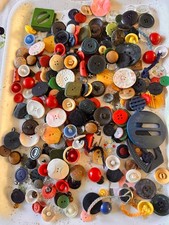 Unusual old  Buttons - `many different ones- family collection