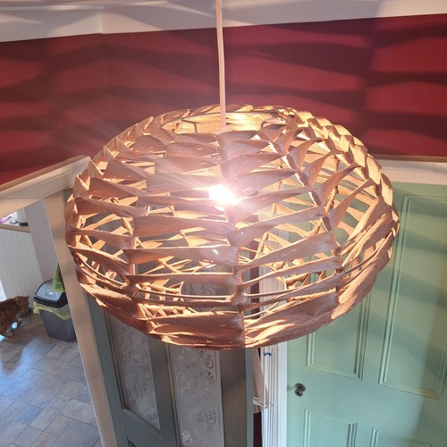 Rattan woven light shade