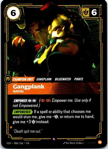 Gangplank naval foil rare - gangplank,,