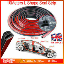 Universal Car Door Seal Strip Hollow Edge Guard Weatherstrip 52Ft L-Shape Rubber