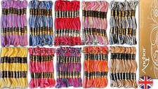 6 Anchor Stranded Cotton Embroidery Thread Multi Variegated Skeins Best Colours