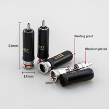 4Pcs WBT-0102 Rhodium Plated