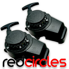 2x BLACK MINI MOTO METAL PULL