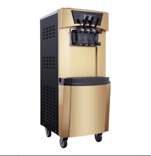 Commercial Triple Head Soft Ice Cream Machine 30L/h