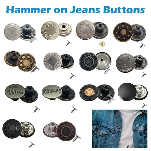 17mm jeans buttons with - buttons, pins
