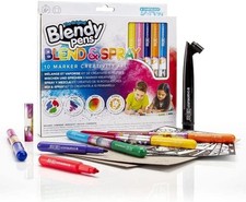 Chameleon Kidz Blendy Pens Blend & Spray Creativity Kits (Blend & Spray 10 Mark