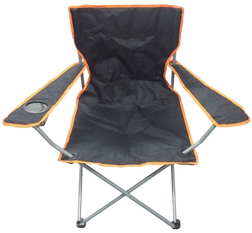 Black orange captains chair - black,