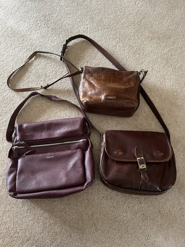 Job lot vintage leather - lot,