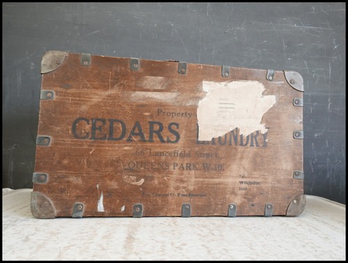 Vintage laundry chest case box - vintage,