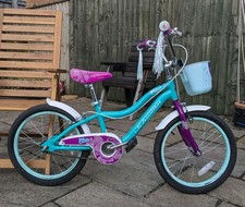 Schwinn Elm 18 Inch Wheel Kids Turquoise Bike with Training Wheels