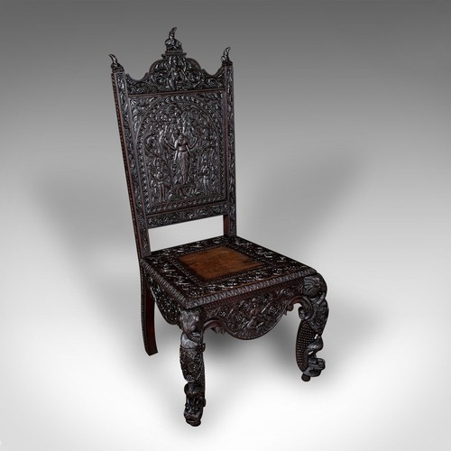 Antique carved veranda - veranda, chair