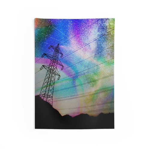 Solar storm art tapestry - storm,