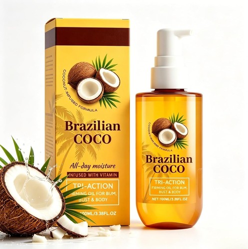 Coconut body oil brazilian - coconut,